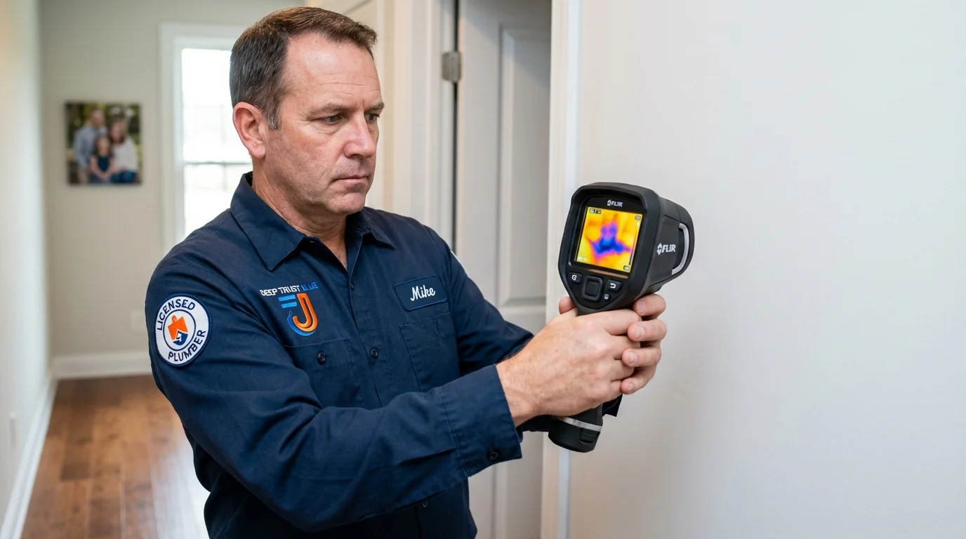 Thermal imaging leak detection by Johns Plumbing LLC in Bristow